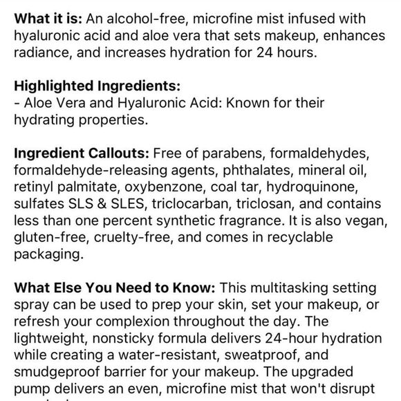 🌷Makeup Forever Mist & Fix Spray Full Size New - Picture 5 of 5